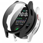 Carcasa cu protectie ecran din sticla securizata BizonMobile compatibila cu Samsung Galaxy Watch 7 40 mm, Matte Black 2 - lerato.ro