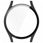 Carcasa cu protectie ecran din sticla securizata BizonMobile compatibila cu Samsung Galaxy Watch 7 40 mm, Matte Black 9 - lerato.ro