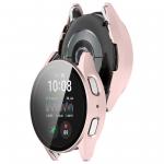 Carcasa cu protectie ecran din sticla securizata BizonMobile compatibila cu Samsung Galaxy Watch 7 40 mm, Satin Pink 5 - lerato.ro