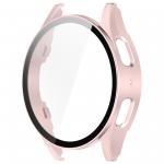 Carcasa cu protectie ecran din sticla securizata BizonMobile compatibila cu Samsung Galaxy Watch 7 40 mm, Satin Pink 4 - lerato.ro