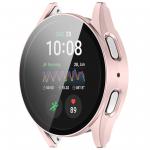 Carcasa cu protectie ecran din sticla securizata BizonMobile compatibila cu Samsung Galaxy Watch 7 40 mm, Satin Pink 6 - lerato.ro