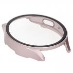 Carcasa cu protectie ecran din sticla securizata BizonMobile compatibila cu Samsung Galaxy Watch 7 40 mm, Satin Pink 8 - lerato.ro
