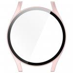 Carcasa cu protectie ecran din sticla securizata BizonMobile compatibila cu Samsung Galaxy Watch 7 40 mm, Satin Pink 9 - lerato.ro