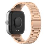 Curea din otel inoxidabil Bizon Strap Watch Aura compatibila cu Xiaomi Redmi Watch 6 / 5 / 4 / Smart Band 10 Pro / 9 Pro / 8 Pro, Rose Gold 6 - lerato.ro