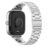 Curea din otel inoxidabil Bizon Strap Watch Aura compatibila cu Xiaomi Redmi Watch 6 / 5 / 4 / Smart Band 10 Pro / 9 Pro / 8 Pro, Silver 6 - lerato.ro