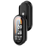 Carcasa cu protectie ecran din sticla securizata BizonMobile compatibila cu Xiaomi Smart Band 10, Negru 5 - lerato.ro