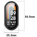 Carcasa cu protectie ecran din sticla securizata BizonMobile compatibila cu Xiaomi Smart Band 10, Negru 3 - lerato.ro