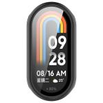 Carcasa cu protectie ecran din sticla securizata BizonMobile compatibila cu Xiaomi Smart Band 10, Negru 9 - lerato.ro