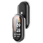 Carcasa cu protectie ecran din sticla securizata BizonMobile compatibila cu Xiaomi Smart Band 10, Transparent 5 - lerato.ro