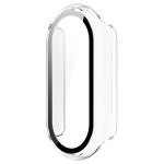Carcasa cu protectie ecran din sticla securizata BizonMobile compatibila cu Xiaomi Smart Band 10, Transparent 3 - lerato.ro