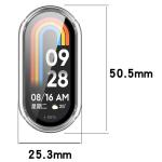 Carcasa cu protectie ecran din sticla securizata BizonMobile compatibila cu Xiaomi Smart Band 10, Transparent 4 - lerato.ro