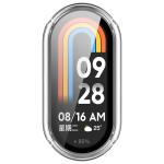 Carcasa cu protectie ecran din sticla securizata BizonMobile compatibila cu Xiaomi Smart Band 10, Transparent 9 - lerato.ro