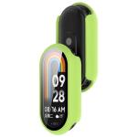 Carcasa cu protectie ecran din sticla securizata BizonMobile compatibila cu Xiaomi Smart Band 10, Light Green 5 - lerato.ro