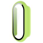 Carcasa cu protectie ecran din sticla securizata BizonMobile compatibila cu Xiaomi Smart Band 10, Light Green 3 - lerato.ro