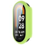 Carcasa cu protectie ecran din sticla securizata BizonMobile compatibila cu Xiaomi Smart Band 10, Light Green 6 - lerato.ro