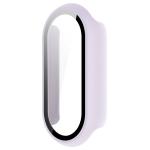 Carcasa cu protectie ecran din sticla securizata BizonMobile compatibila cu Xiaomi Smart Band 10, Light Purple 3 - lerato.ro