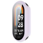 Carcasa cu protectie ecran din sticla securizata BizonMobile compatibila cu Xiaomi Smart Band 10, Light Purple 6 - lerato.ro