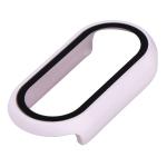 Carcasa cu protectie ecran din sticla securizata BizonMobile compatibila cu Xiaomi Smart Band 10, Light Purple 7 - lerato.ro