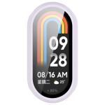 Carcasa cu protectie ecran din sticla securizata BizonMobile compatibila cu Xiaomi Smart Band 10, Light Purple 9 - lerato.ro