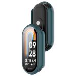 Carcasa cu protectie ecran din sticla securizata BizonMobile compatibila cu Xiaomi Smart Band 10, Dark Green 6 - lerato.ro