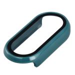 Carcasa cu protectie ecran din sticla securizata BizonMobile compatibila cu Xiaomi Smart Band 10, Dark Green 7 - lerato.ro