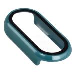 Carcasa cu protectie ecran din sticla securizata BizonMobile compatibila cu Xiaomi Smart Band 10, Dark Green 8 - lerato.ro
