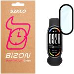 Folie sticla hibrid Bizon Glass Watch Edge Hybrid compatibila cu Xiaomi Smart Band 10, Negru 2 - lerato.ro