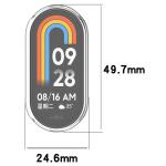 Carcasa cu protectie ecran BizonMobile Felipe compatibila cu Xiaomi Smart Band 10, Transparent 3 - lerato.ro