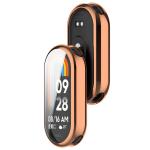Carcasa cu protectie ecran BizonMobile Felipe compatibila cu Xiaomi Smart Band 10, Rose Gold 8 - lerato.ro