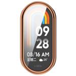 Carcasa cu protectie ecran BizonMobile Felipe compatibila cu Xiaomi Smart Band 10, Rose Gold 7 - lerato.ro
