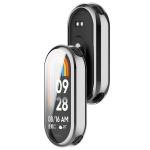 Carcasa cu protectie ecran BizonMobile Felipe compatibila cu Xiaomi Smart Band 10, Silver 8 - lerato.ro