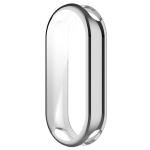 Carcasa cu protectie ecran BizonMobile Felipe compatibila cu Xiaomi Smart Band 10, Silver 3 - lerato.ro
