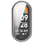 Carcasa cu protectie ecran BizonMobile Felipe compatibila cu Xiaomi Smart Band 10, Silver 6 - lerato.ro