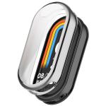 Carcasa cu protectie ecran BizonMobile Felipe compatibila cu Xiaomi Smart Band 10, Silver 2 - lerato.ro