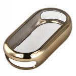 Carcasa cu protectie ecran BizonMobile Felipe compatibila cu Xiaomi Smart Band 10, Gold 5 - lerato.ro
