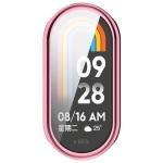 Carcasa cu protectie ecran BizonMobile Felipe compatibila cu Xiaomi Smart Band 10, Roz 7 - lerato.ro