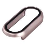 Carcasa cu protectie ecran din sticla securizata BizonMobile compatibila cu Xiaomi Smart Band 10, Light Pink 7 - lerato.ro