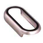 Carcasa cu protectie ecran din sticla securizata BizonMobile compatibila cu Xiaomi Smart Band 10, Light Pink 8 - lerato.ro
