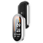 Carcasa cu protectie ecran din sticla securizata BizonMobile compatibila cu Xiaomi Smart Band 10, Silver 5 - lerato.ro