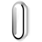 Carcasa cu protectie ecran din sticla securizata BizonMobile compatibila cu Xiaomi Smart Band 10, Silver 4 - lerato.ro