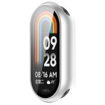 Carcasa cu protectie ecran din sticla securizata BizonMobile compatibila cu Xiaomi Smart Band 10, Silver 6 - lerato.ro
