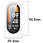 Carcasa cu protectie ecran din sticla securizata BizonMobile compatibila cu Xiaomi Smart Band 10, Alb 3 - lerato.ro