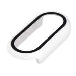 Carcasa cu protectie ecran din sticla securizata BizonMobile compatibila cu Xiaomi Smart Band 10, Alb 8 - lerato.ro