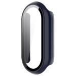 Carcasa cu protectie ecran din sticla securizata BizonMobile compatibila cu Xiaomi Smart Band 10, Dark Blue 4 - lerato.ro