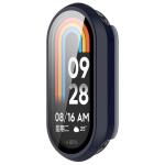 Carcasa cu protectie ecran din sticla securizata BizonMobile compatibila cu Xiaomi Smart Band 10, Dark Blue 6 - lerato.ro