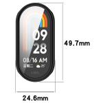 Carcasa cu protectie ecran BizonMobile Felipe compatibila cu Xiaomi Smart Band 10, Negru 3 - lerato.ro