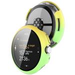 Carcasa cu protectie ecran din sticla securizata BizonMobile compatibila cu Google Pixel Watch 3 45mm, Galben / Verde 5 - lerato.ro