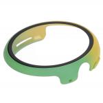 Carcasa cu protectie ecran din sticla securizata BizonMobile compatibila cu Google Pixel Watch 3 45mm, Galben / Verde 7 - lerato.ro