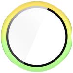 Carcasa cu protectie ecran din sticla securizata BizonMobile compatibila cu Google Pixel Watch 3 45mm, Galben / Verde 9 - lerato.ro