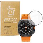 Folie sticla hibrid Bizon Glass Watch Edge Hybrid compatibila cu Samsung Galaxy Watch Ultra 47 mm, Negru 2 - lerato.ro